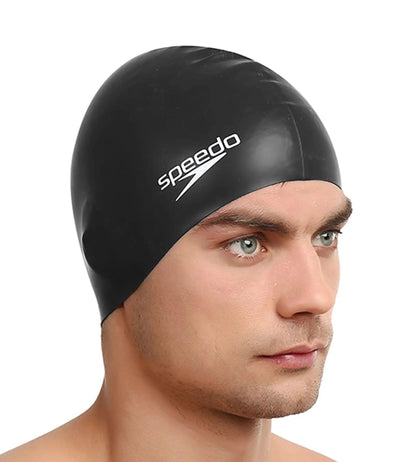 Speedo Unisex Silicone Swim Cap For Men and Women