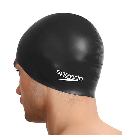 Speedo Unisex Silicone Swim Cap For Men and Women