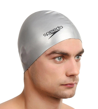 Speedo Unisex Silicone Swim Cap For Men and Women