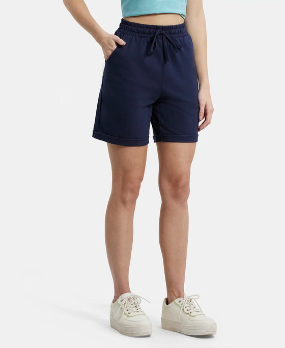 WOMEN'S COTTON REGULAR FIT SHORTS