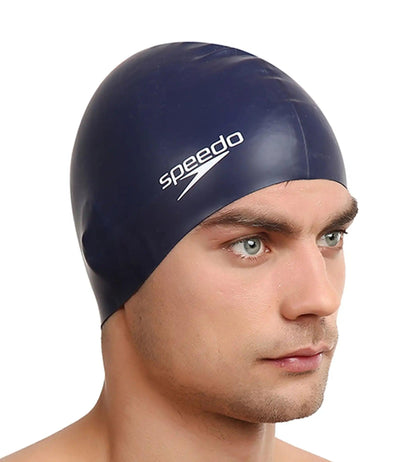 Speedo Unisex Silicone Swim Cap For Men and Women