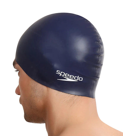 Speedo Unisex Silicone Swim Cap For Men and Women