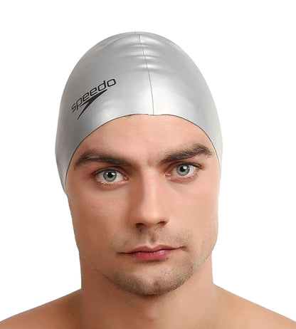 Speedo Unisex Silicone Swim Cap For Men and Women