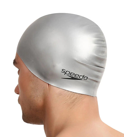 Speedo Unisex Silicone Swim Cap For Men and Women