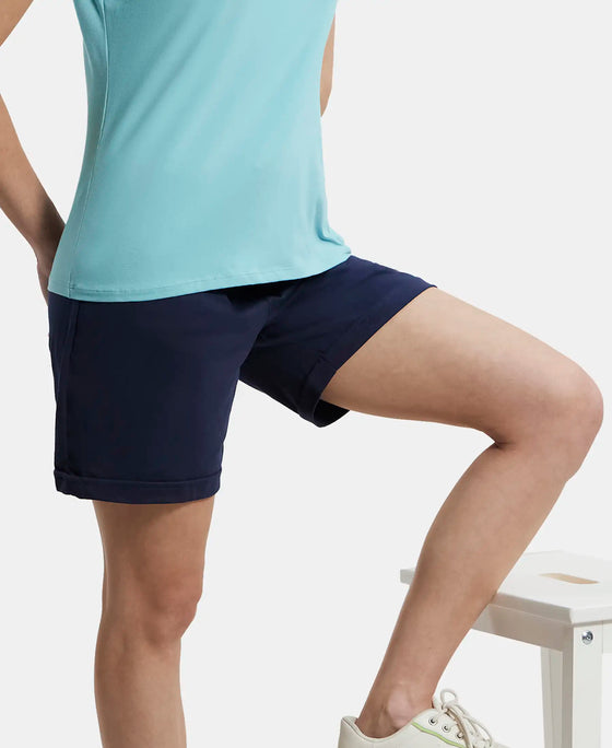 WOMEN'S COTTON REGULAR FIT SHORTS