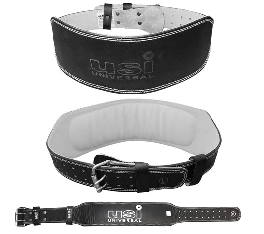 USI Weight Lifting Belt Padded Leather